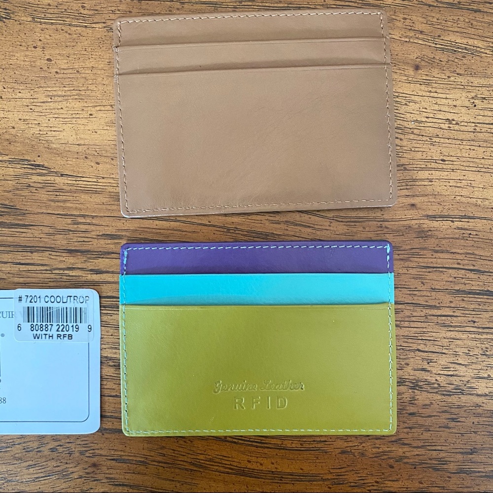BLACK FRI $ Drop! NWOT Leather RFID Wallets